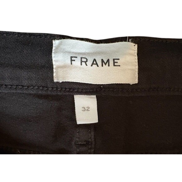 Frame Le Skinny De Jeanne Black Denim Jeans Women's Sz 32 Style COL403 Film Noir - Picture 2 of 9